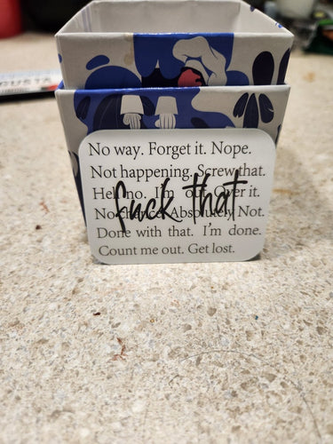 Fuck That Statement Sticker (Censored) - Sticker - Charm and Char